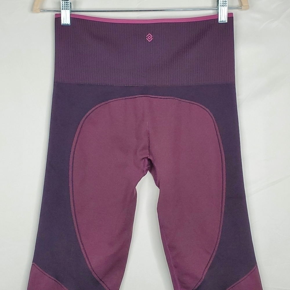 ThirdLove Flex Seamless Compression Leggings Size L Power Purple Exercise Tights - Picture 5 of 13